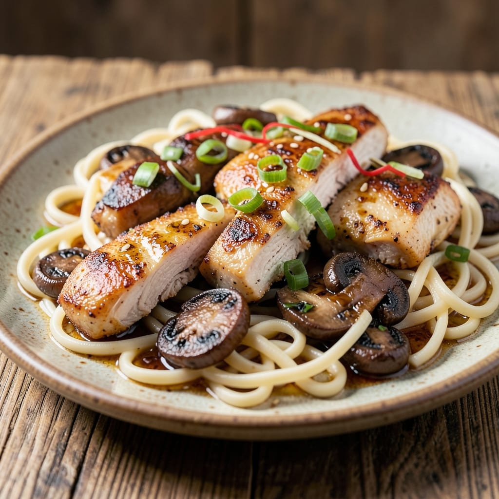 Chicken Mushroom Egg Noodle Recipe: Savory Wok-Fried Harmony in One Pan