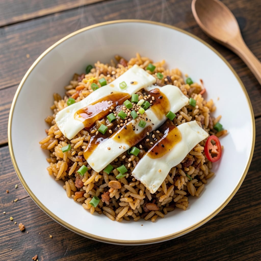 Chinese Egg Fried Rice Restaurant-Style Recipe: Wok-Heated Aromatics and Perfectly Scrambled Eggs