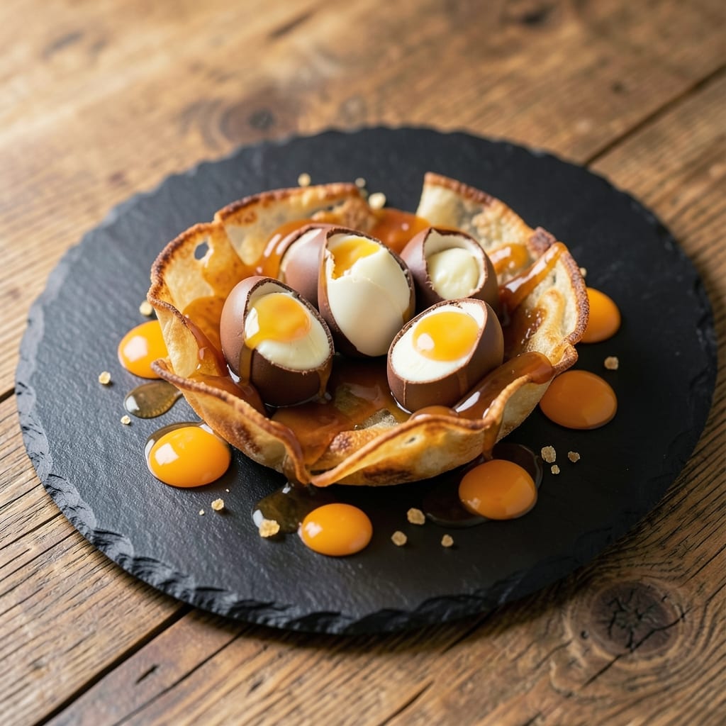Creme Egg Cocktail Recipe: Crispy Wonton Cups With Creamy Yolk Surprise