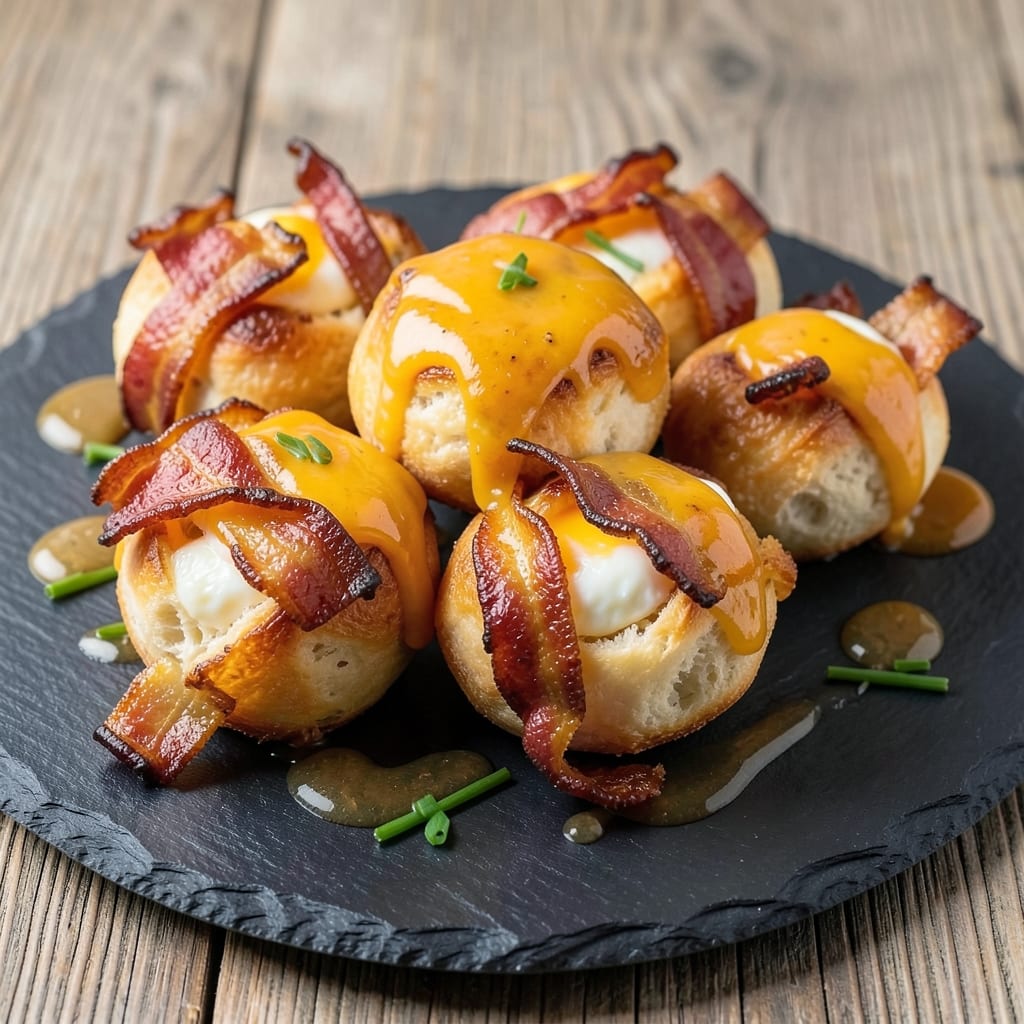 Bacon Egg and Cheese Bombs Recipe: Smoky Crispy Cups With Gooey Yolk Explosion