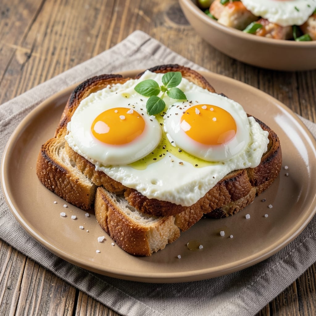 Cottage Cheese Egg Toast Recipe: Crispy Crust Meets Creamy Yolk Rivers