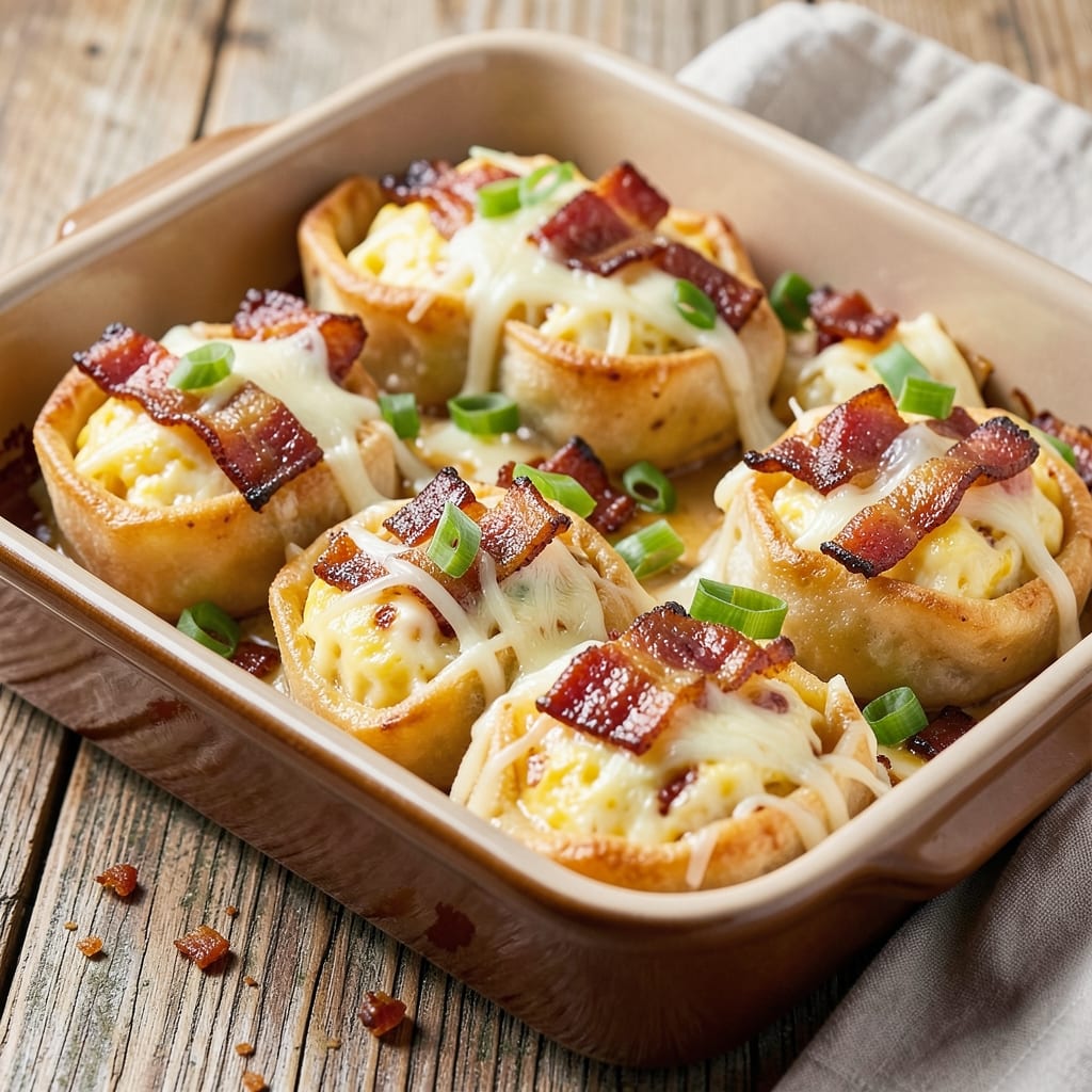 Bacon Egg Bites Recipe Instant Pot: Crispy Wonton Shells With Smoky Yolk Rivers
