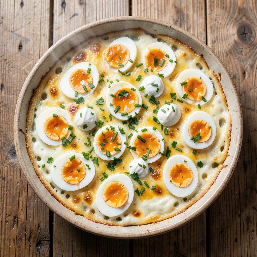Boiled Egg Casserole Recipe: Savory Cheese and Herb Bake with Soft-Cooked Eggs