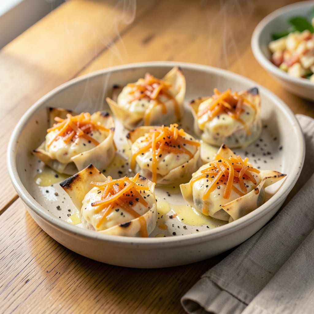 Creamy Egg Bites Recipe: Silky Scrambled Hearts in Crispy Wonton Cups
