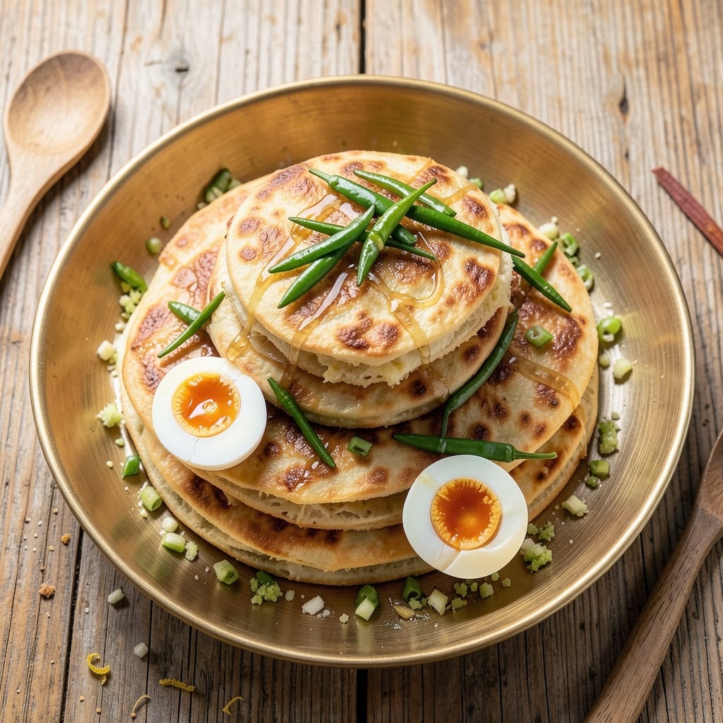 Boiled Egg Paratha Recipe: Spiced Layers With Soft Egg Centers