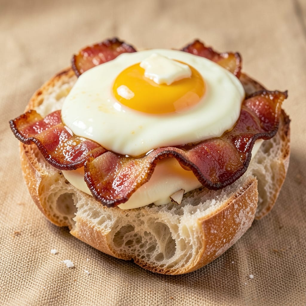 Bacon, Egg, and Cheese Ciabatta Recipe: Crispy Toasted Bites with Melty Centers