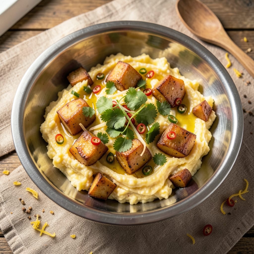 Boiled Egg Bhurji Recipe in Marathi: Spiced Potato and Egg Scramble With Herbs
