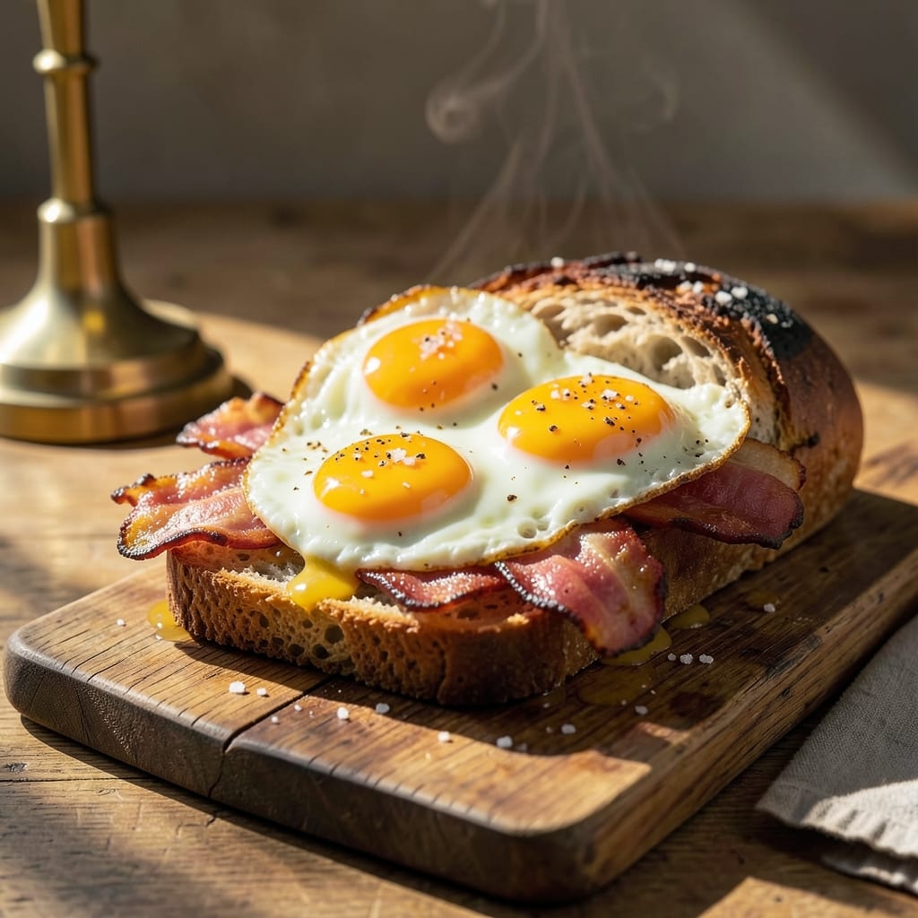Bacon Egg and Cheese Sourdough Bread Recipe: Crispy Toasted Crunch With Melty Centers