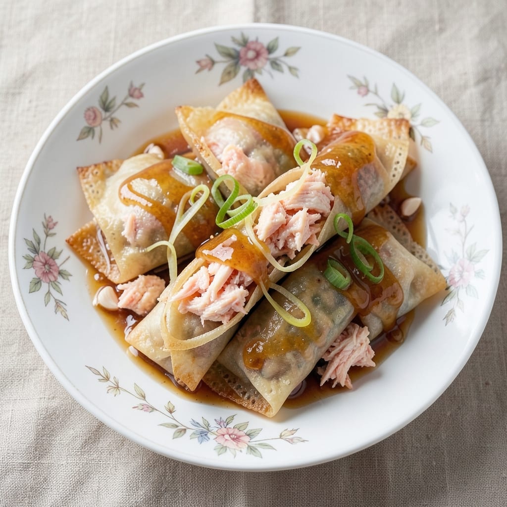 Crab Meat Egg Rolls Recipe: Crispy Wonton Wraps With Sweet-Spiced Filling