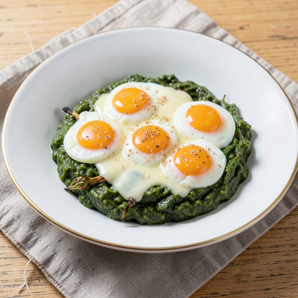 Creamed Spinach With Egg Recipe: Silky Greens and Fluffy Eggs in One Bowl