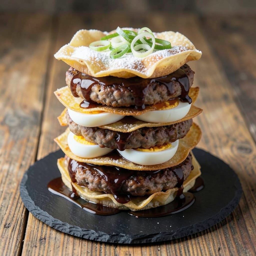 Boiled Egg Burger Recipe: Crispy Wonton-Crusted Bites With Silky Yolk Hearts