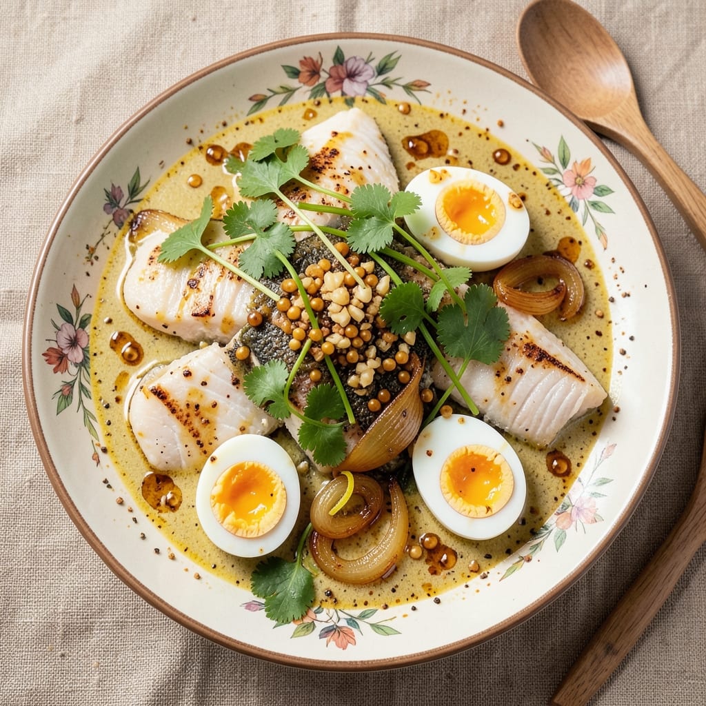 Bengali Fish and Egg Curry Recipe: Fragrant Mustard Seed and Poppy Seed Flavor Bomb