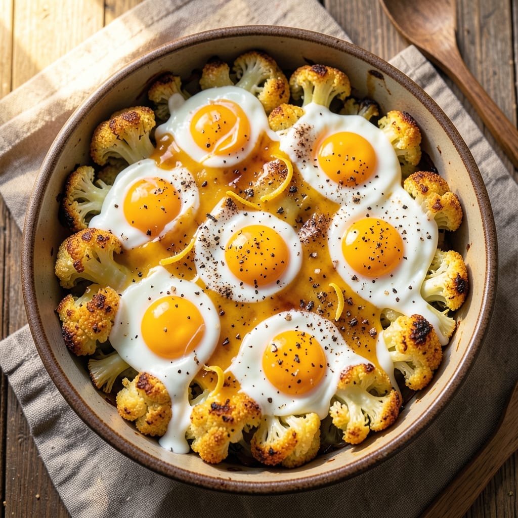 Cauliflower Egg Bake Recipe: Crispy Top, Cheesy Pulls, One-Pan Magic