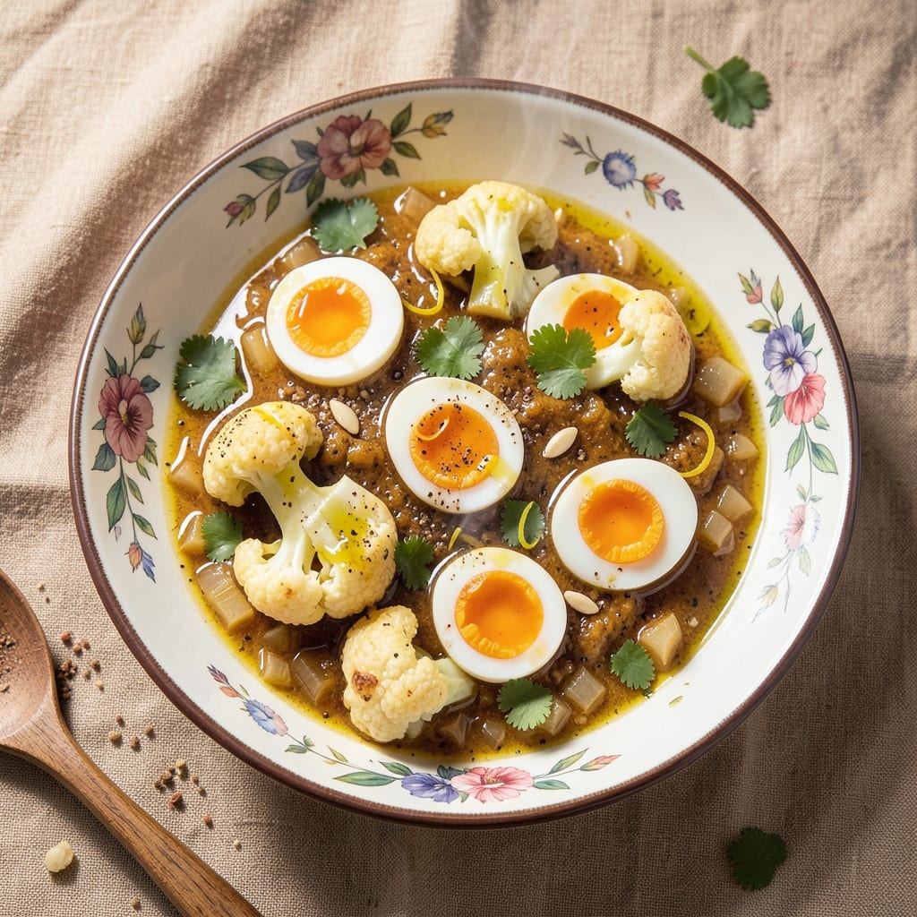 Cauliflower and Egg Curry Recipe: Spiced Veggie-Packed Breakfast Bowl