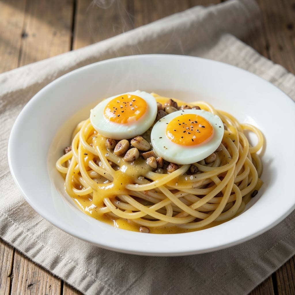 Butter Egg Noodles Recipe: Crispy Wonton Crust With Silky Yolk Rivers