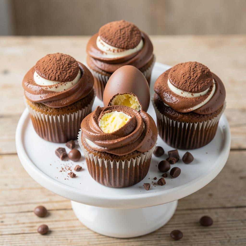 Cadbury Creme Egg Cupcakes Recipe: Chocolatey Crunch and Gooey Centers