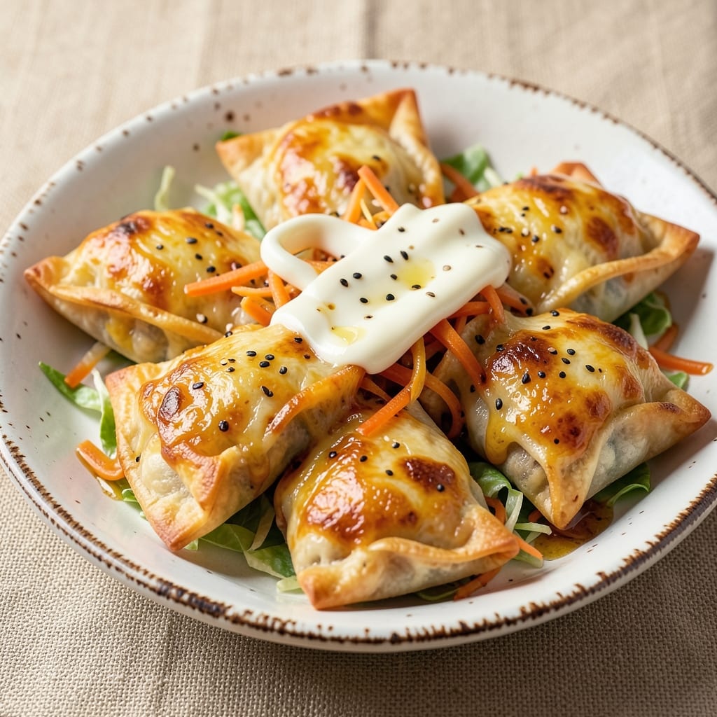Cheesy Egg Roll Recipe: Crispy Wonton Cups Stuffed With Melty Cheese