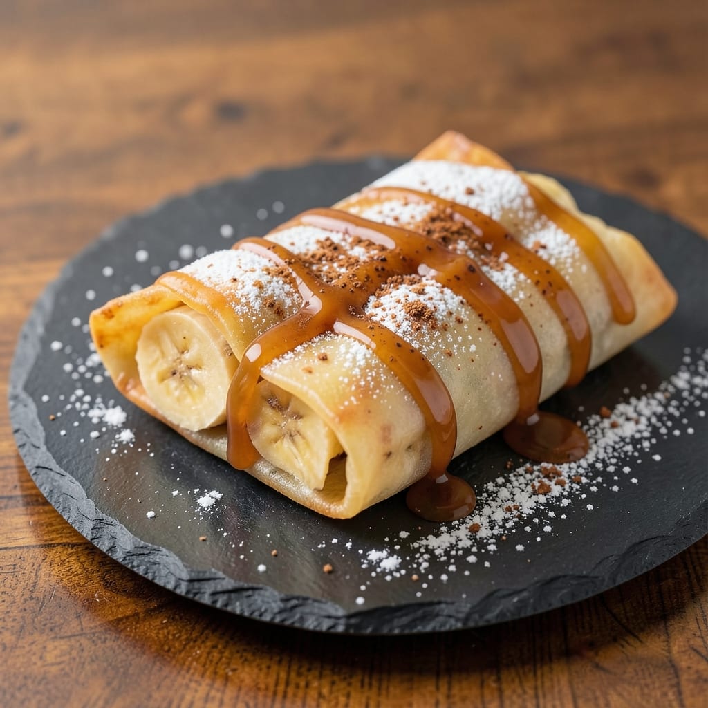 Banana Egg Roll Dessert Recipe: Warm Spiced Wonton Cups with Silky Banana Cream