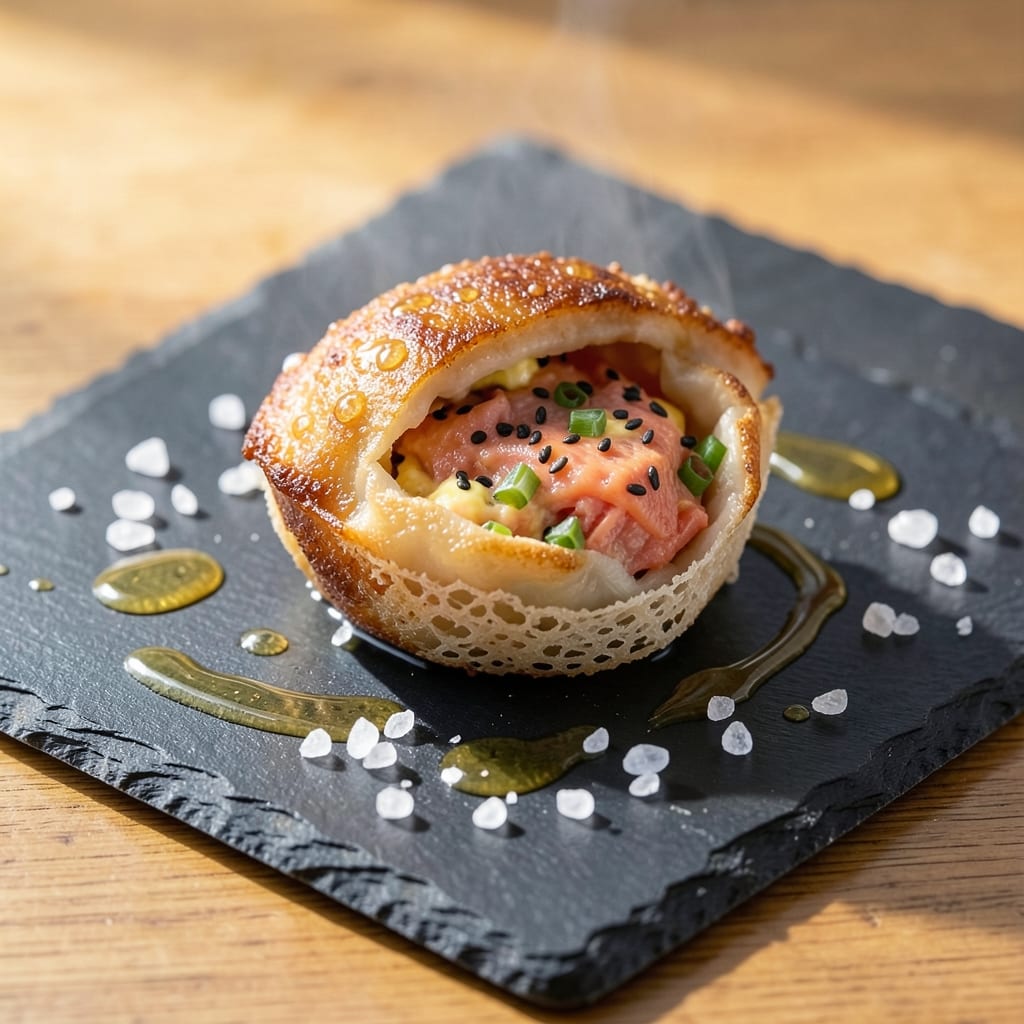 Egg and Flour Recipe: Crispy Wonton Cups With Perfectly Runny Yolk