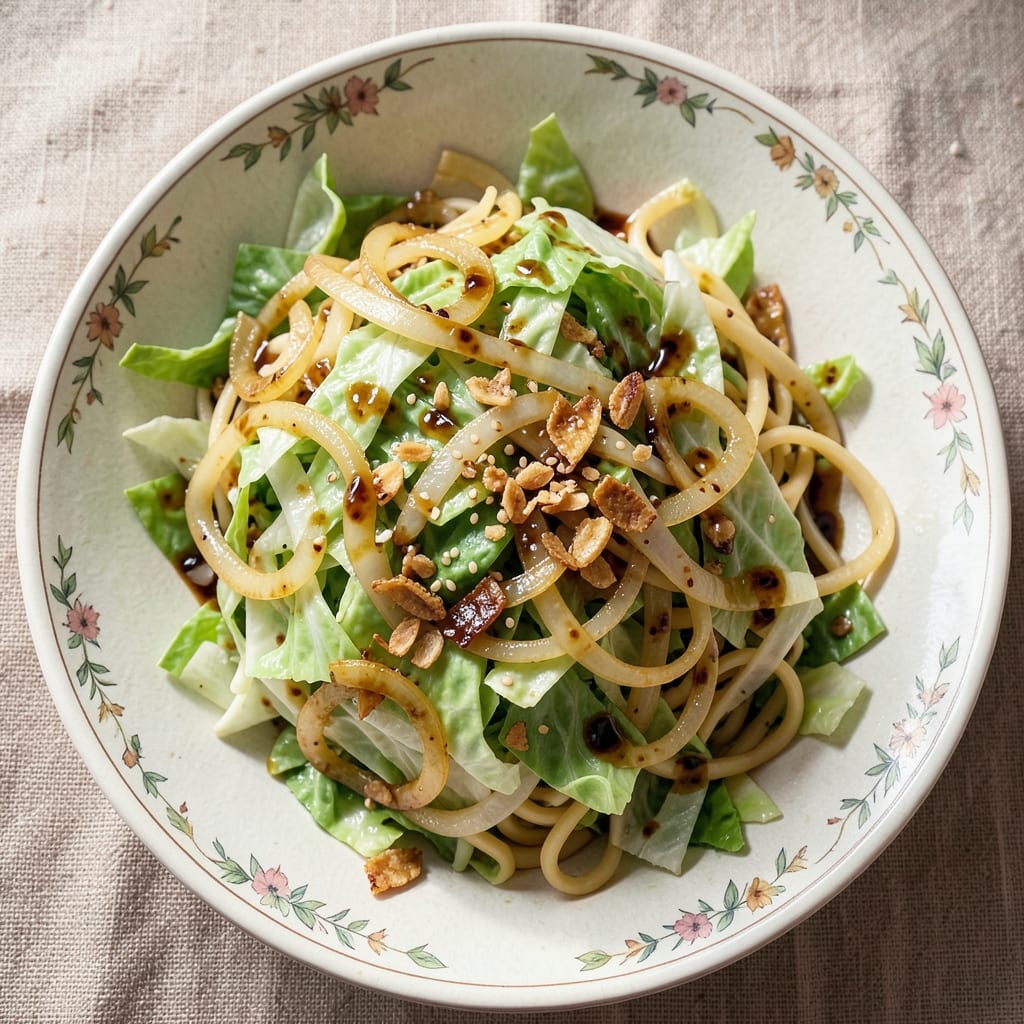 Cabbage Onion Egg Noodle Recipe: Savory Stir-Fry with Crisp-Tender Veggies