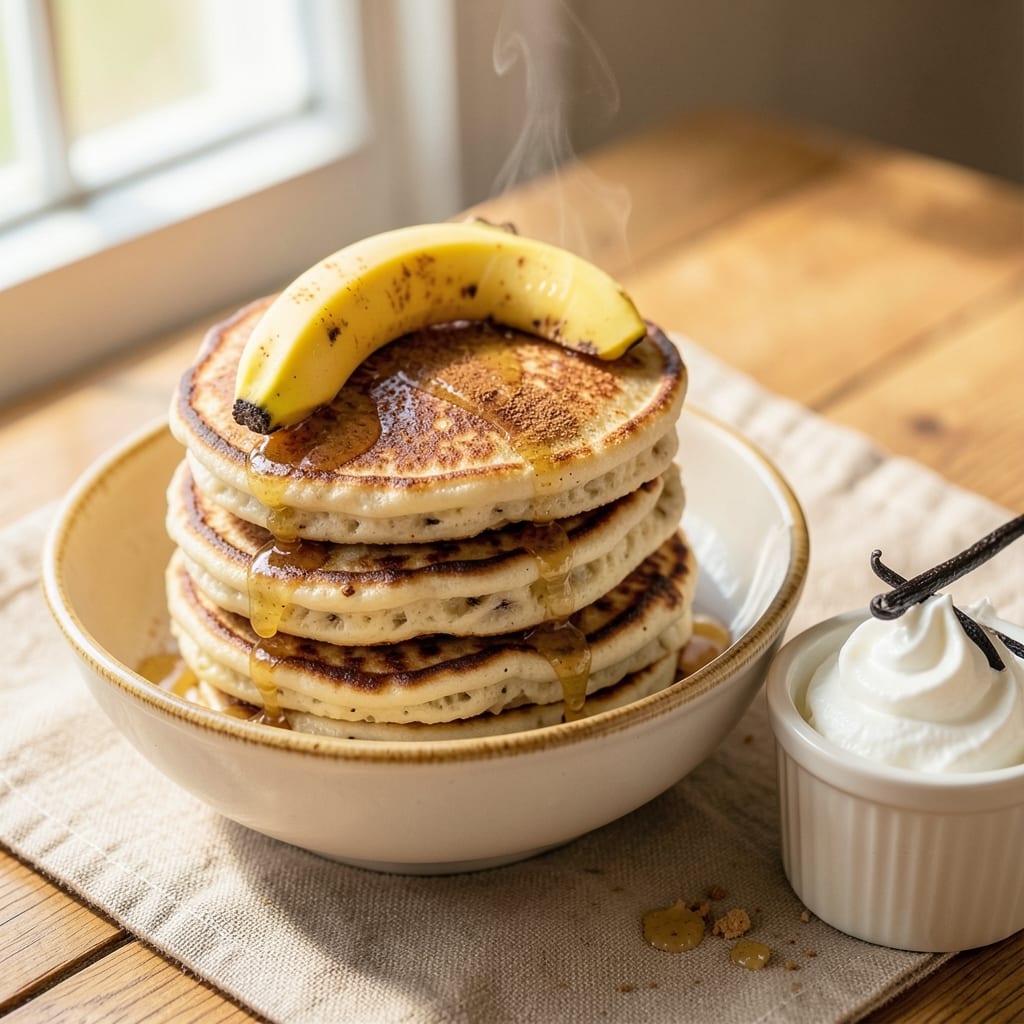 Banana Egg Pancakes Recipe: Baby's First Nutritious Breakfast Stack
