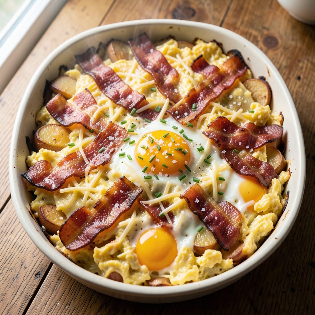 Bacon Egg Potato Breakfast Casserole Recipe: One-Pan Brunch That Feeds a Crowd