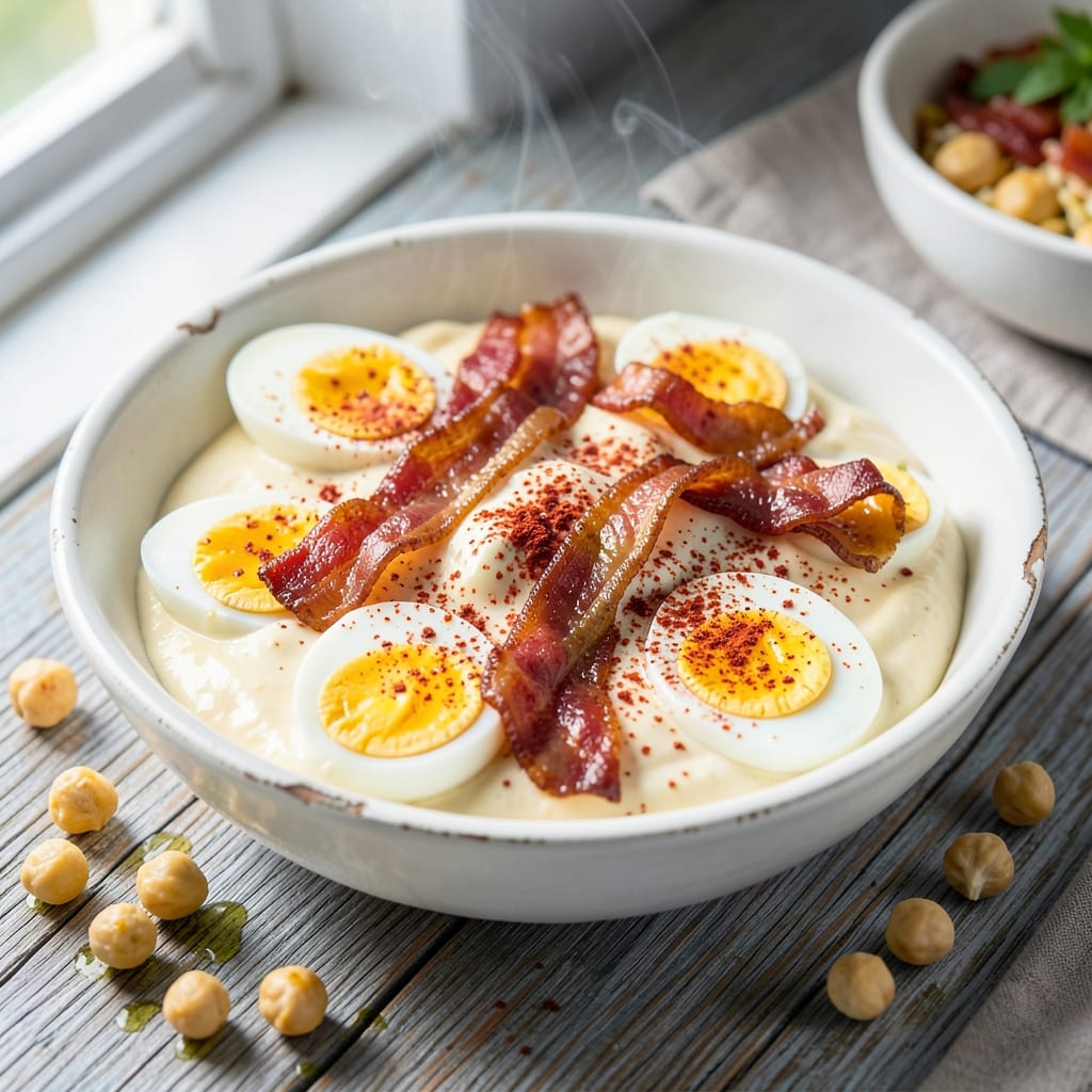 Deviled Egg Dip with Bacon Recipe: Crispy Bits and Creamy Yolk Fusion