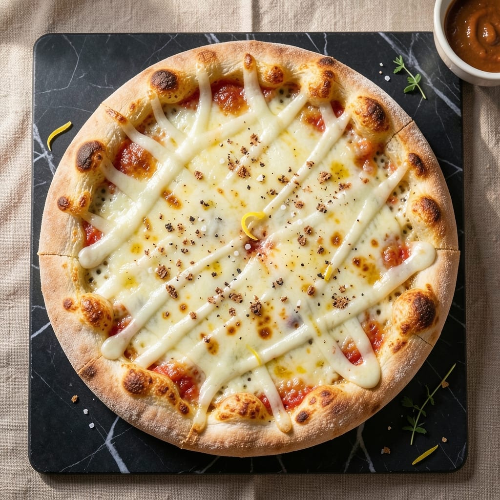 Cheesy Egg White Pizza Recipe: Crispy Crust with Melted Cheese Rivers