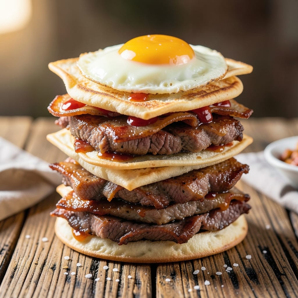 Corned Beef Egg Sandwiches Hong Kong Recipe: Savory Wonton Crust With Runny Yolk Rivers