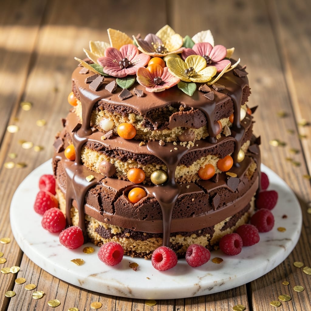 Cadbury Mini Egg Crunch Cake Recipe: Chocolatey Crunch Layers and Gooey Centers